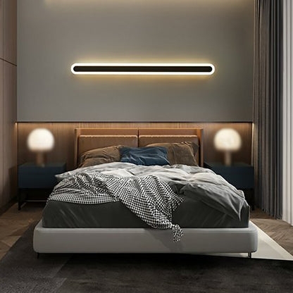 Minimalist Linear Wall Sconce with Indirect Back Lit Glow