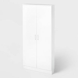 Minimalist Storage Cabinet with Space-Saving Shallow Profile