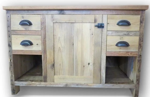 Minnesota Heritage Barnwood Bathroom Vanity without Sink