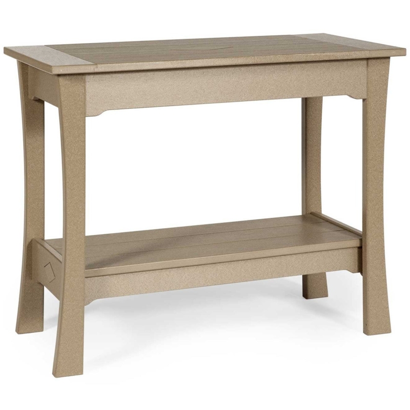 Mission Style Patio Counter Table with Diamond Cutout