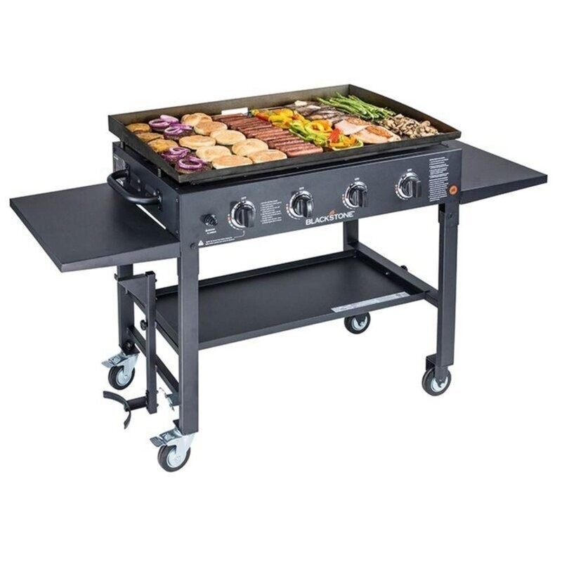 Mobile Patio Cooking Station Outdoor Griddle Cart Base Flat Top