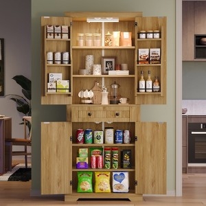 Modern Farmhouse Kitchen Pantry with Sensor Light