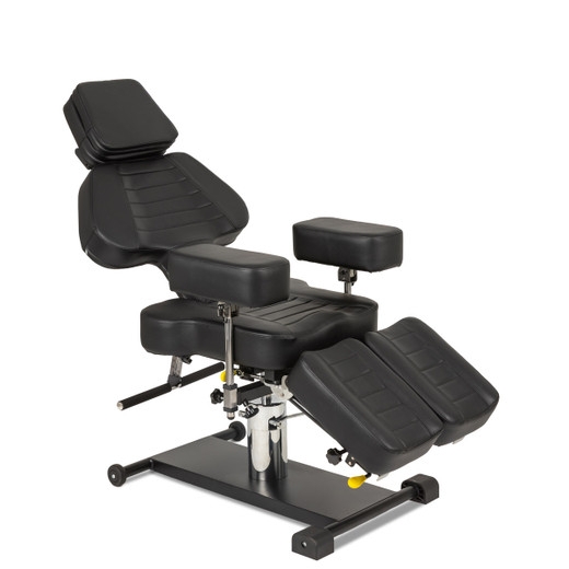 Multifunction Tattoo Chair with Yellow Accents