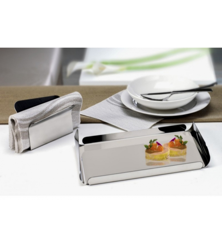 Napkin Holder 18/10 Stainless Steel Architectural U-Shape Luxe