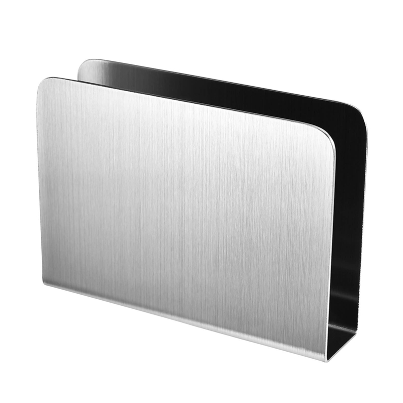 Napkin Holder Brushed Stainless Steel U-Shaped Profile Modern