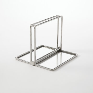 Napkin Rack Polished Metal Folding Wire Frame Minimalist Stand