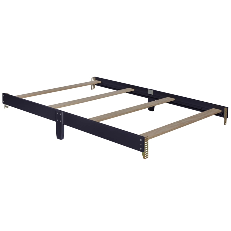 Navy Bed Rail Conversion Kit with Four Slat Support and Center Legs.
