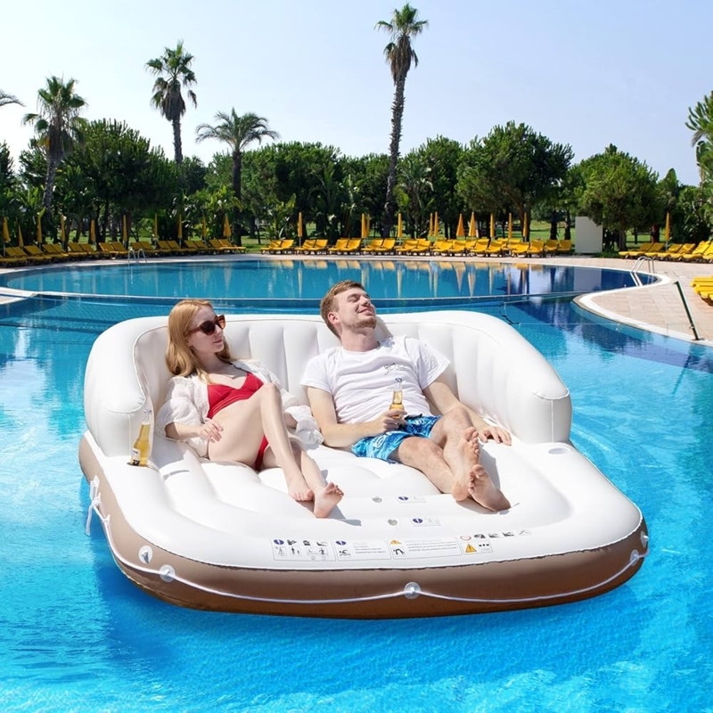 Non Inflatable Pool Float-N-Fold Water Recliner - Non-Inflatable Foam Pool  Chair For Adults Non-inflatable Pool Lounger