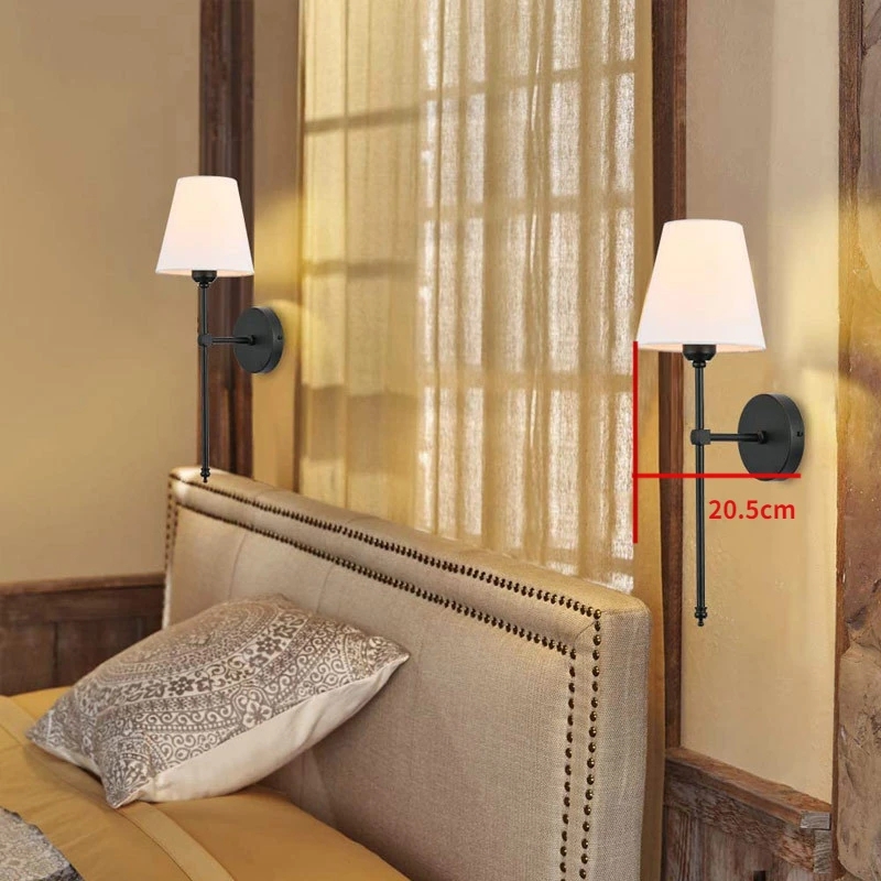 Nordic led Wall Lamp for Decor Bathroom Mirror light Bedroom Corridor  Stairs Modern cloth cover Wall Sconce Indoor Luminaire - AliExpress 39