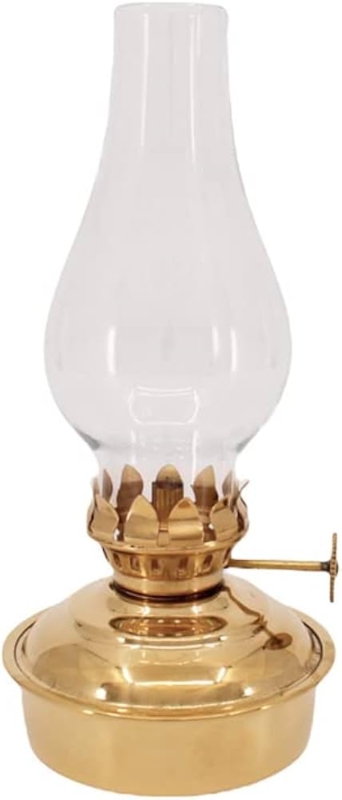 Oil Lamp Mini Profile Polished Brass Petal Burner
