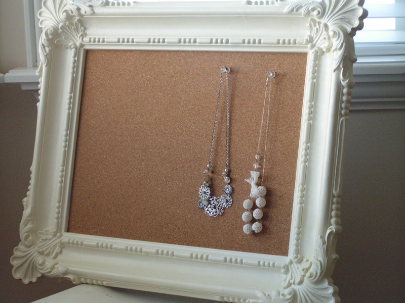 Ornate Cork Bulletin Board, Antique Finish French Provincial Frame.