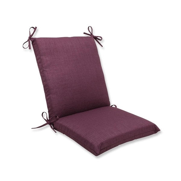 Outdoor Chair Cushion Plum Woven Texture High Back Corner Ties UV