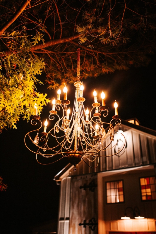 Outdoor Chandelier  The Seclusion Rentals