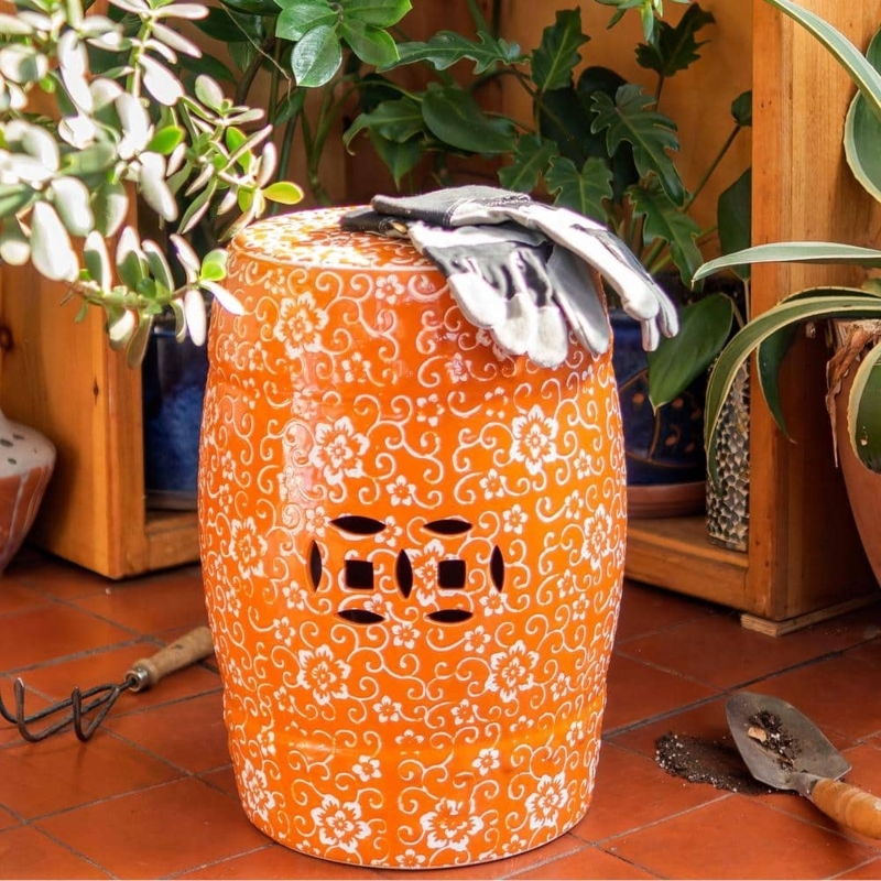 Outdoor Garden Stool Lowes Glitzhome Garden Stools At Lowes Glitzhome 18 H  Multi-Functional
