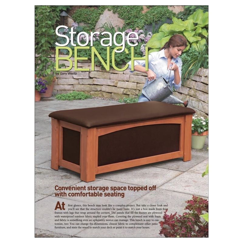 Outdoor Storage Bench | Shop Family Handyman  Family Handyman Shop