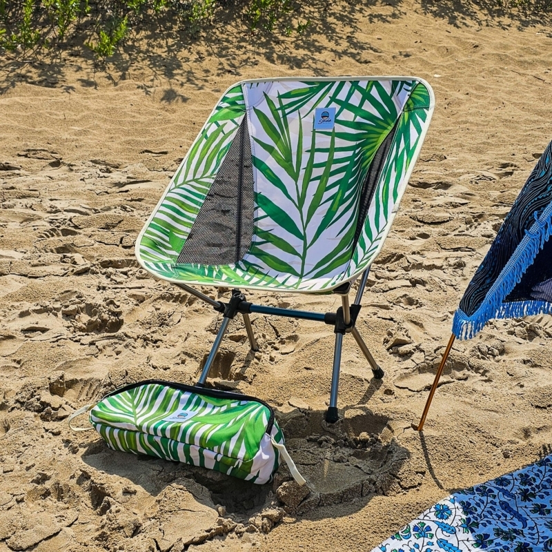 Packable Beach Chair featuring Breathable Mesh Side Panels