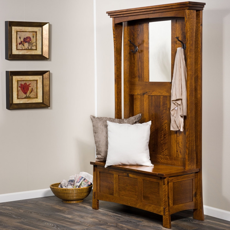 Paloma Hallway Storage Bench with Coat Tree