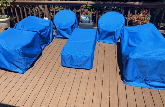 Patio Furniture Covers Coordinated Set Fitted Silhouettes
