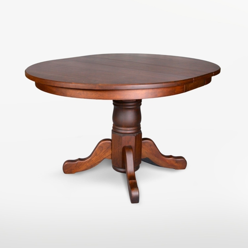 Pedestal Dining Table Traditional Turned Base Walnut Splayed Feet
