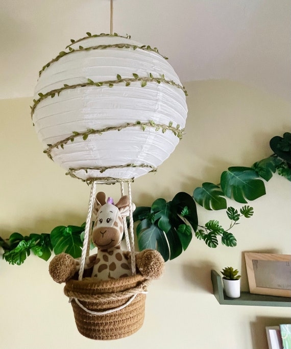 Pendant Light Hot Air Balloon Shape Suspended Basket