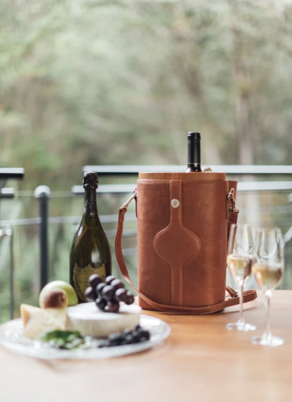 Piel 2285 Double Deluxe Wine Carrier