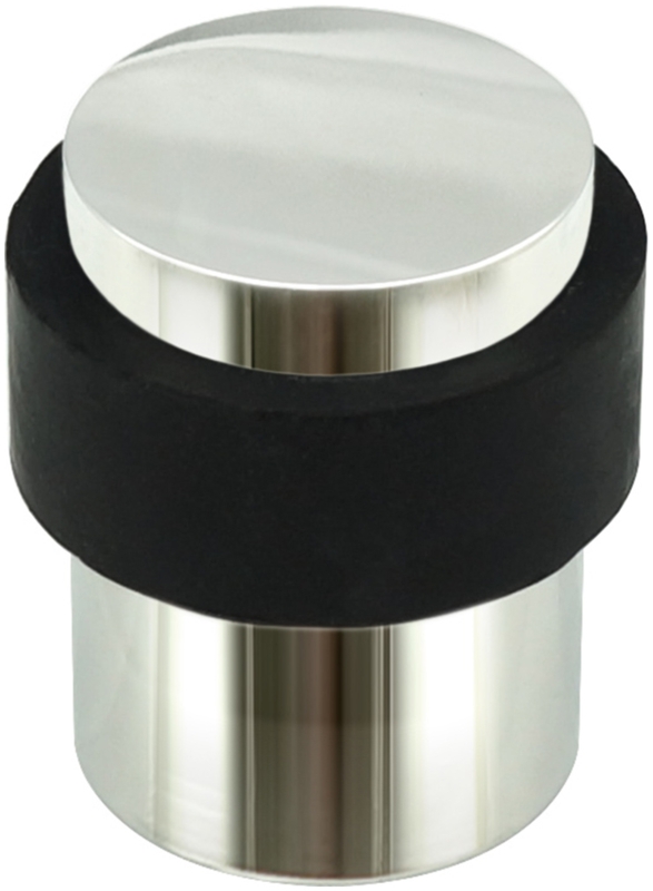 Polished Mirror Floor Stop Cylindrical Base Protective Bumper