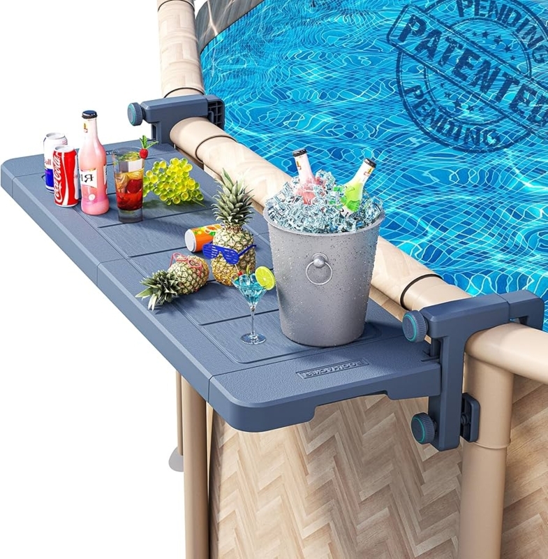 Pool Table: Phantom Gray Foldable Surface with Clamp On Mechanism.
