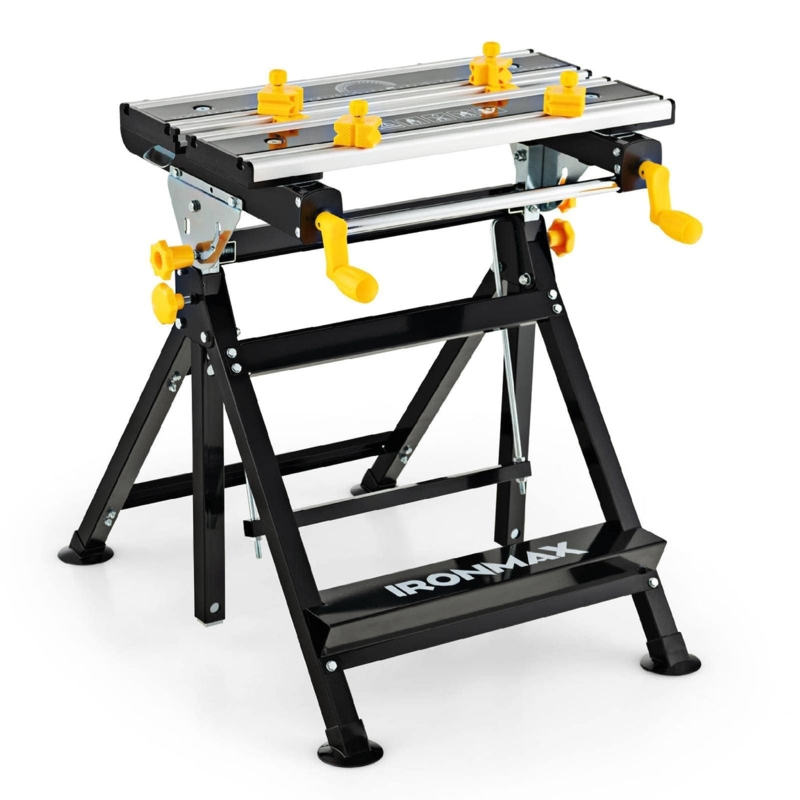 Portable Folding Workbench Seven-Level Adjustment Vise Clamping Function