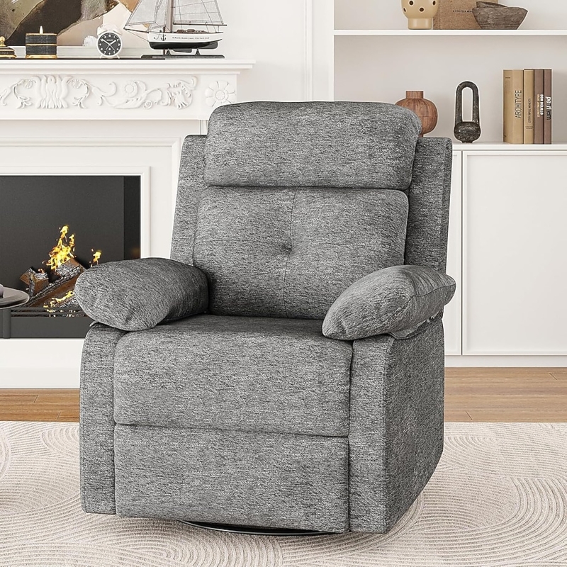 Recliner Chair Swivel Base Rocker Mechanism Gray Swivel Rocker Recliner