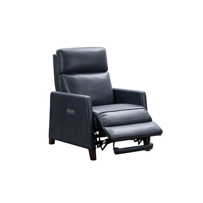 Recliner Chair Transitional Leather-Like Track Arms Power