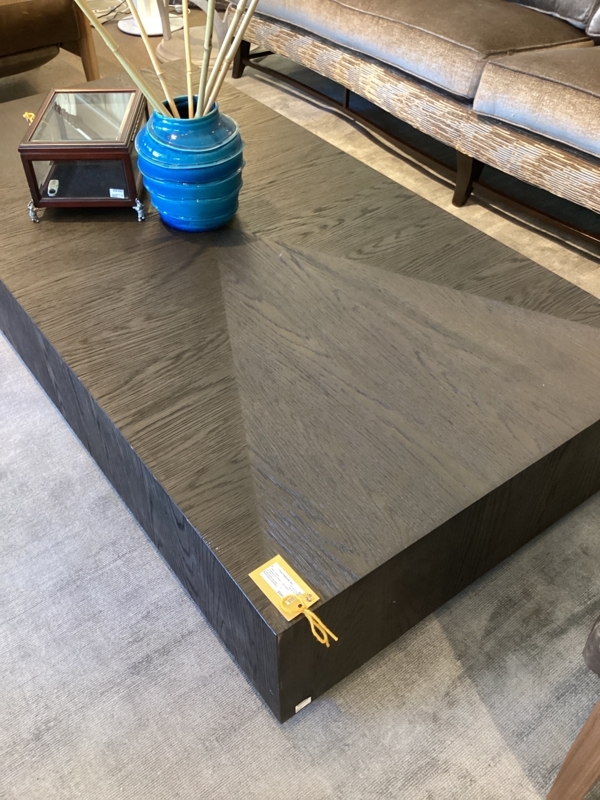 RH Dark Wood Oversized Coffee Table  True Treasures Inc