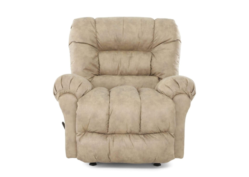 Rocker Recliner Tiered Back Warm Taupe, Tiered Back Reclining Armchair