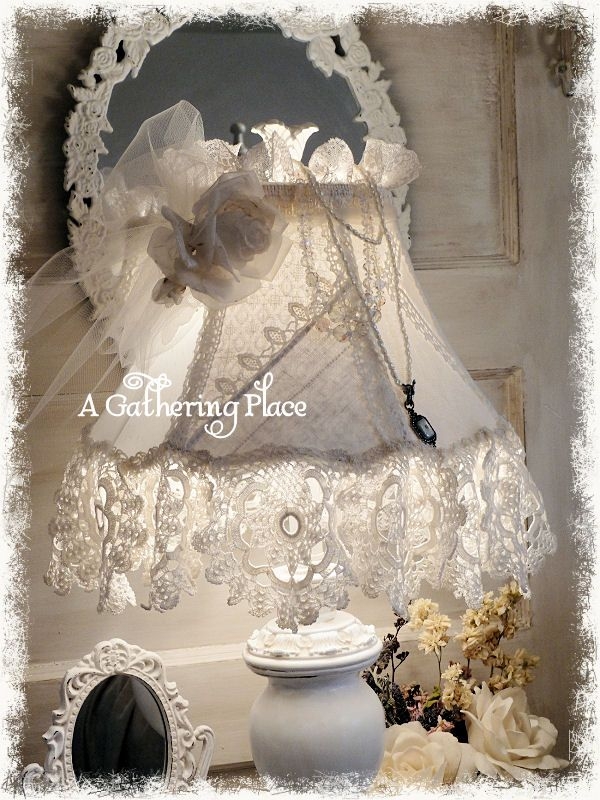 ROMANTIC COTTAGE WHITE LAMP MAKEOVER~