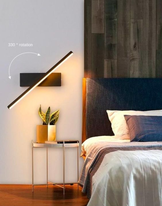 Rotating Linear Wall Sconce with 330 Degree Adjustable Arm