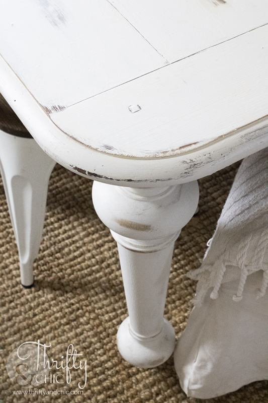 Rustic Dining Table: Turned Legs, Rounded Corners, Cottage Style Decor.