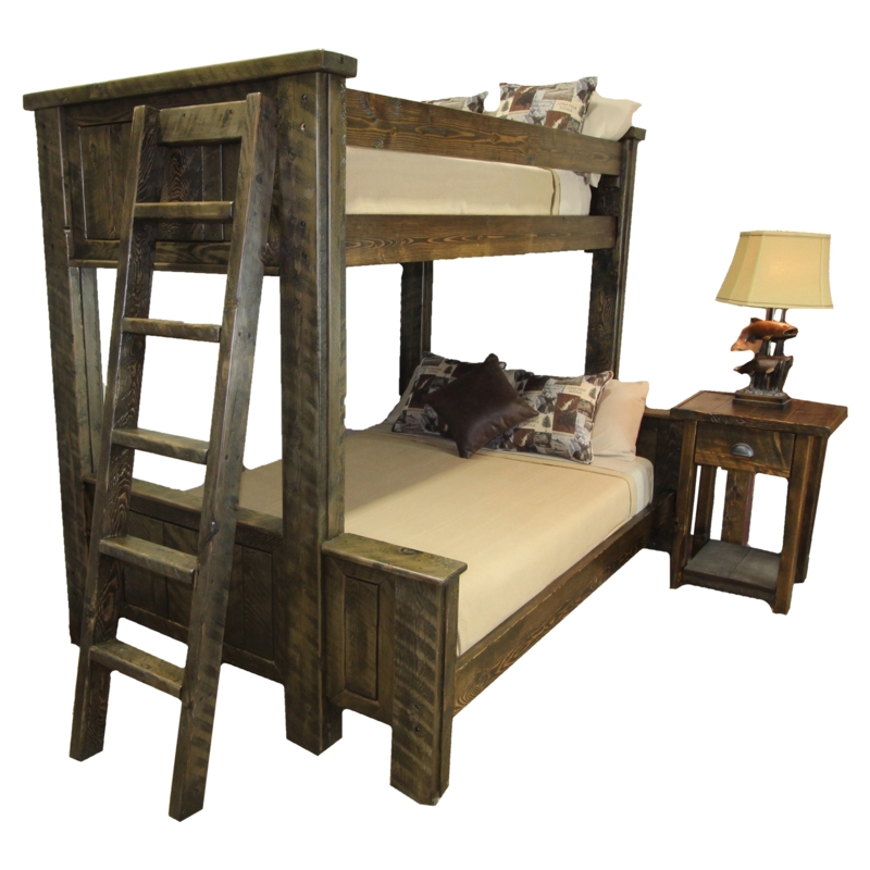 Rustic Wood Panel Bunk Bed | Four Corner Furniture | Bozeman MT