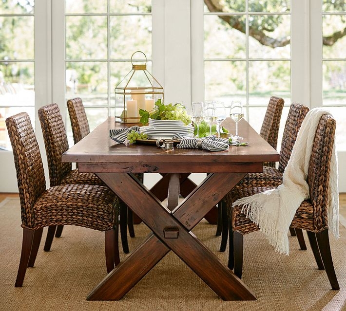 Rustic Woven Basketweave Seagrass Dining Chair