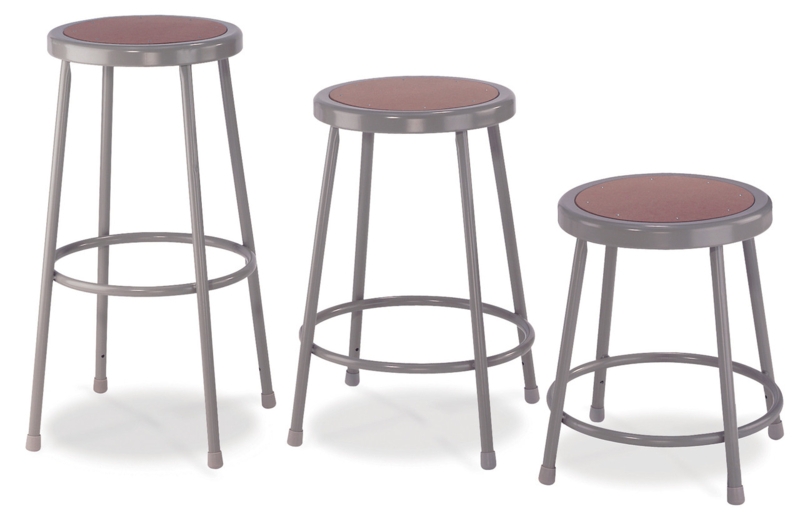 Science Lab Stool Hardboard Seat Rivet Details Industrial Metal
