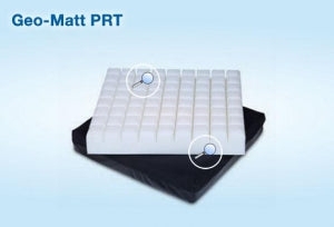 Seat Cushion: Geometric Grid Top Foam with Anti-Slip Base Support