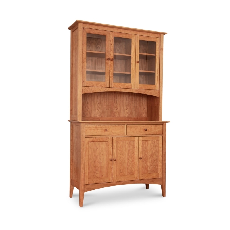 Shaker Style Hutch featuring an Arched Alcove and Tapered Legs