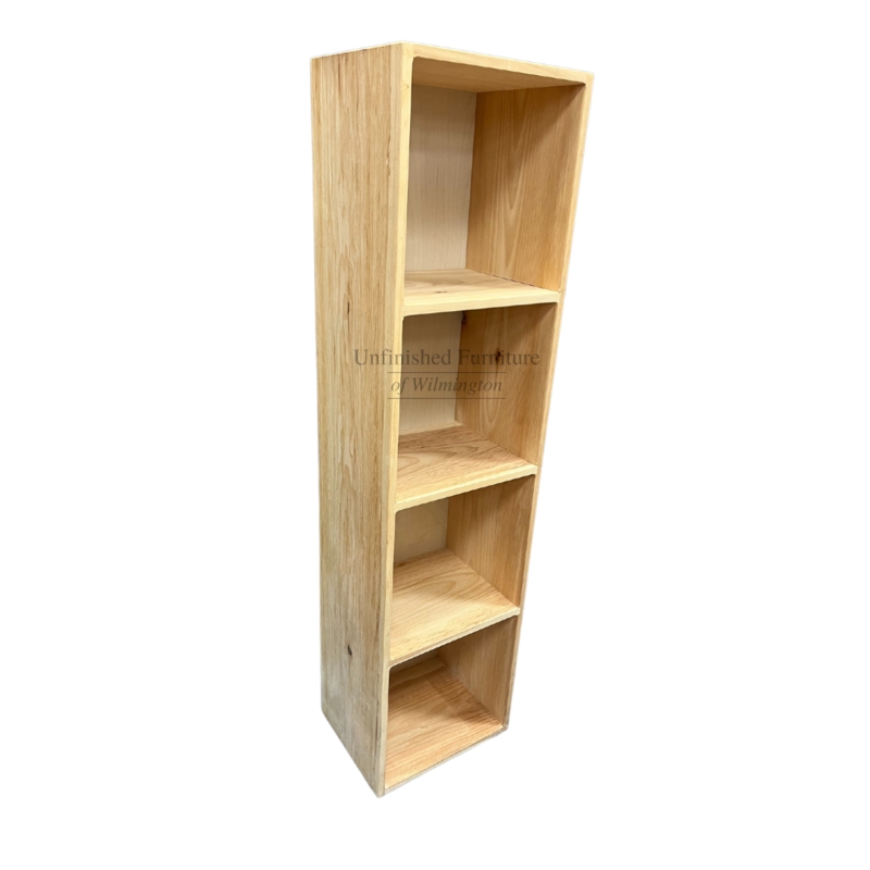 Shelving Unit Slim Vertical Shelving with Four Compartments