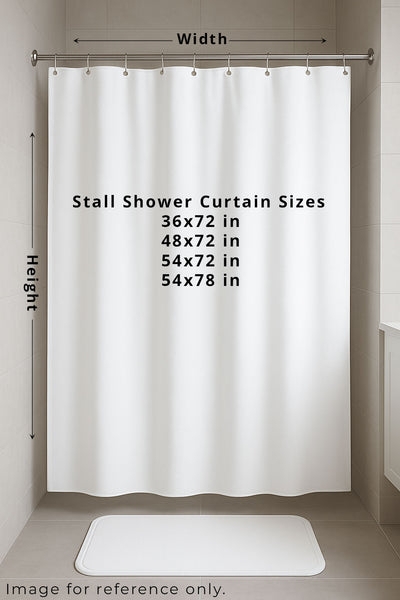 Shower Curtain Stall Dimension Guide Minimalist Fabric Texture Contemporary