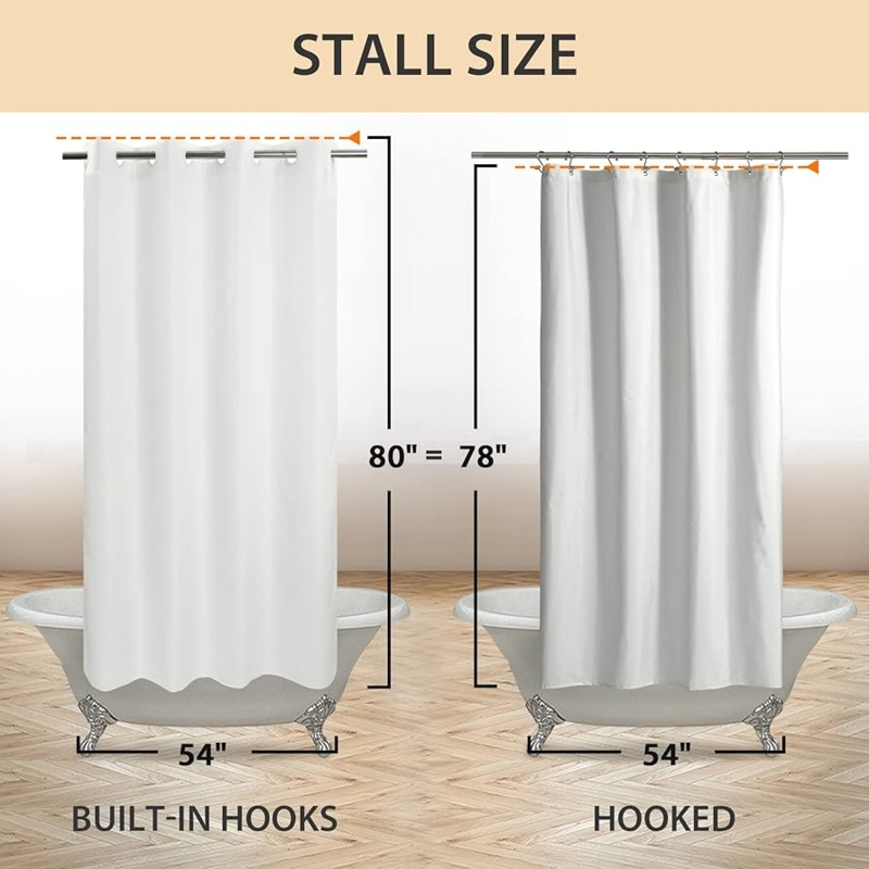 Stall Size Shower Curtains