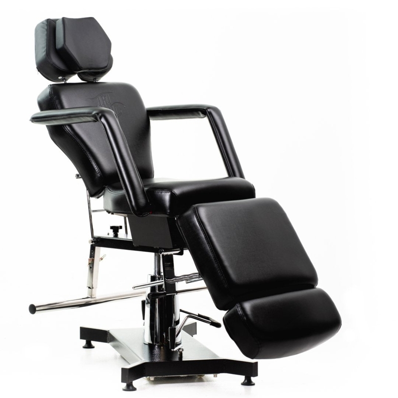 Slim Tattoo Client Chair with Multi-Axis Headrest