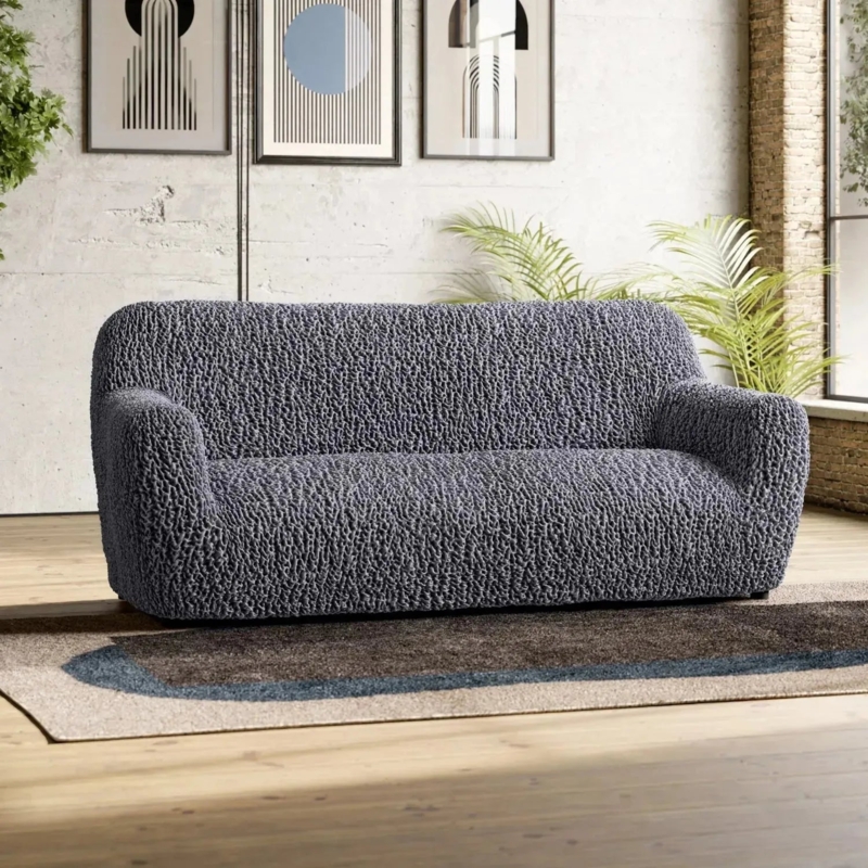 Sofa 3 Seater Slipcover, Goffrato Velvet Collection