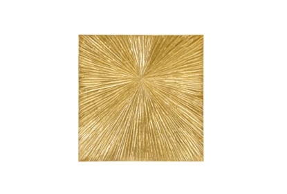 Square Wall Decor Sunburst with Dimensional Textured Finish