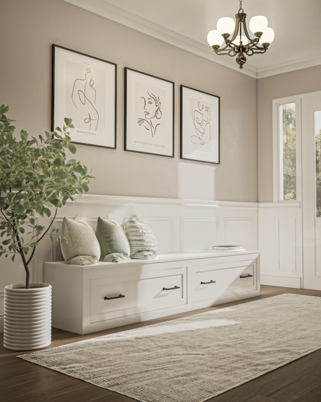 Storage Benches With Drawers