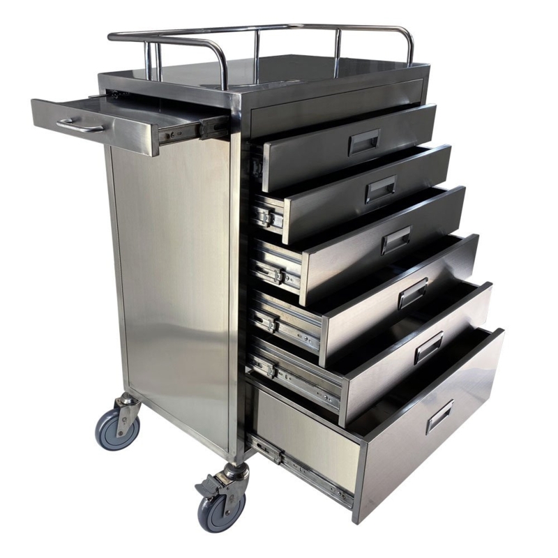 Storage Cart Non Magnetic Stainless Steel Industrial Rolling Unit