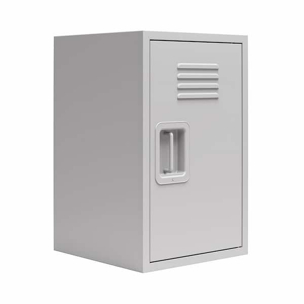 Storage Locker Dove Gray Finish Mini Louvered Vents Stackable Design