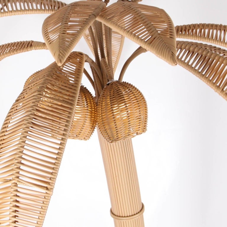 Synthetic "Rattan" Coconut Tree / Palm Tree Outdoor Floor Lamp
